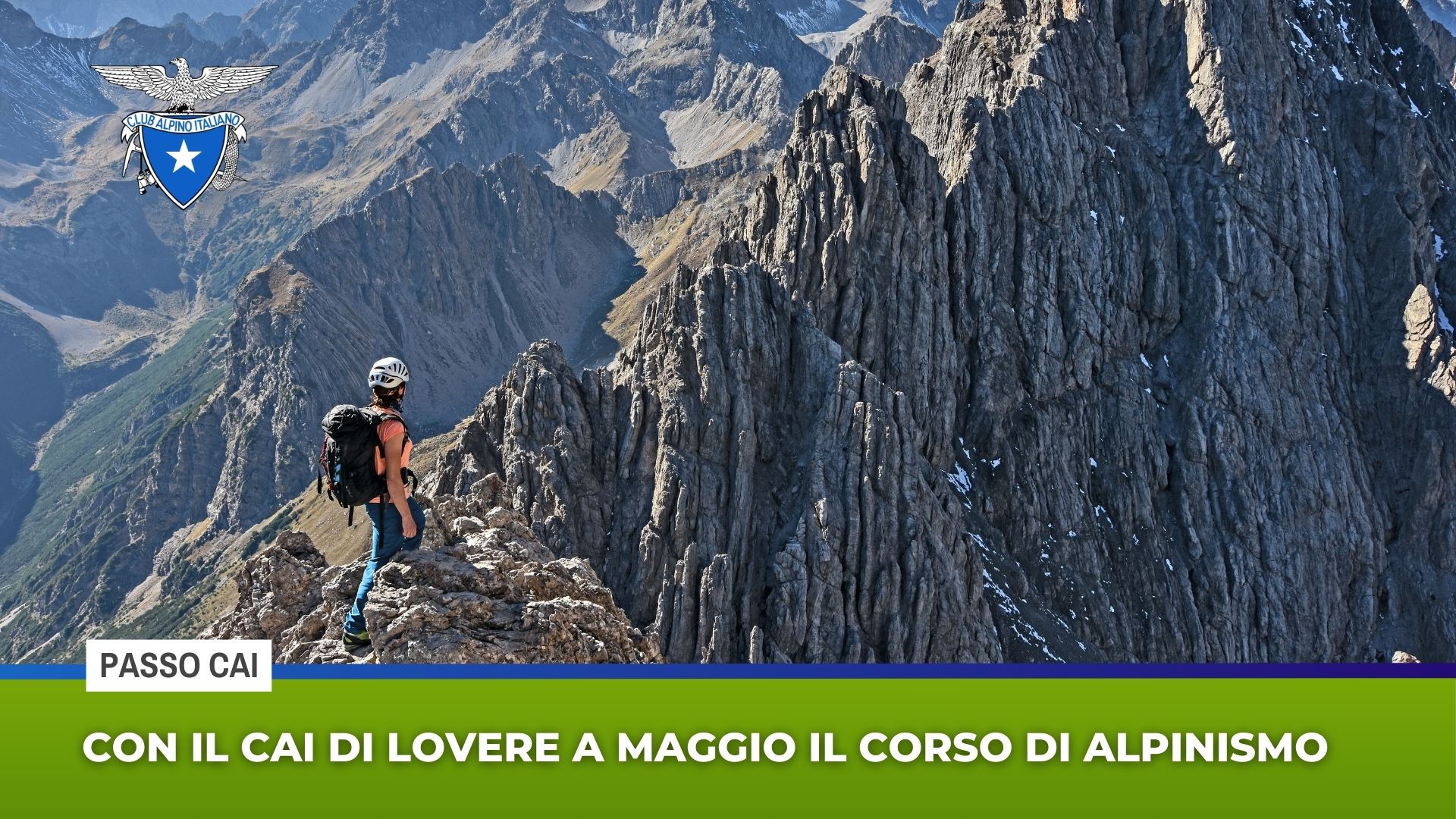Con il Cai di Lovere a maggio il corso di alpinismo